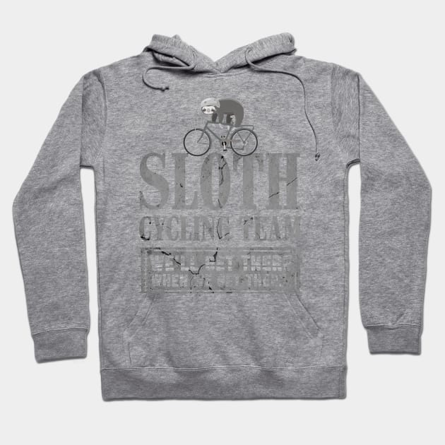 SLOTH CYCLING TEAM Hoodie by JohnetteMcdonnell